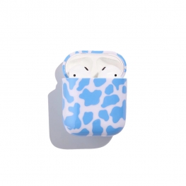 Blue cow mark Airpods Case