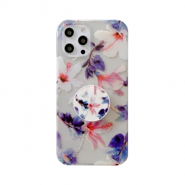 IMD floral case with matching Pop Socket