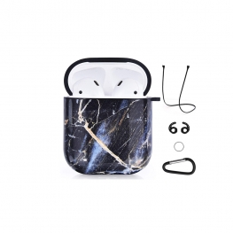 Black Marble Airpods Case