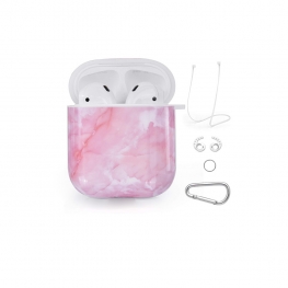 Pink Marble IMD Airpods Case
