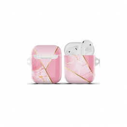 Gold plating Pink Marble airpods case