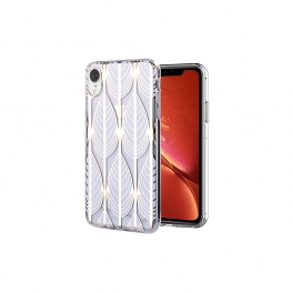 Leaves plating effect phone protective case