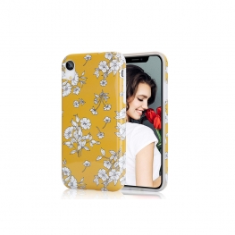 Shockproof 2mm thick IMD flower iphone case