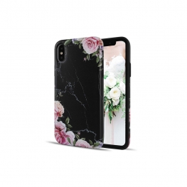 Flower and Marble print iphone case