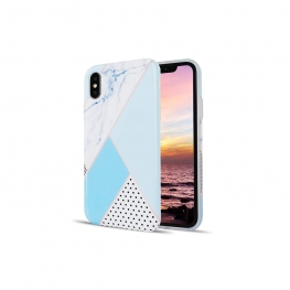 Geometric and marble iphone case with IMD Tech