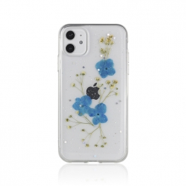 Blue Real Flower Phone Case