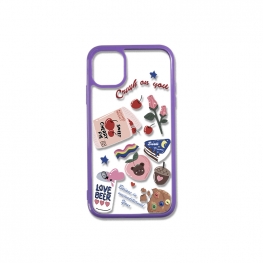 Puple Frame Epoxy Phone Case