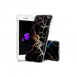 Black Marble hologram phone case