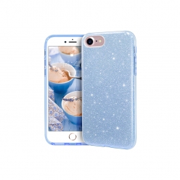 Blue Glitter diamond phone case