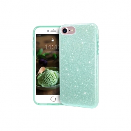 Green glitter phone case