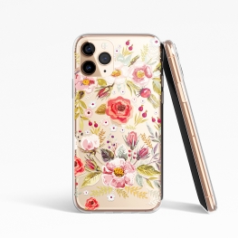 IMD flat surface printing flower phone