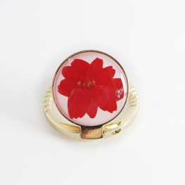 Real Flower  Finger Ring holder