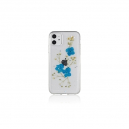 Epoxy Real Blue Flower Phone Case 
