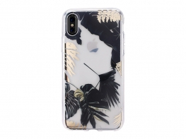 Tropical Leaves High End Plating Effect Phone Case
